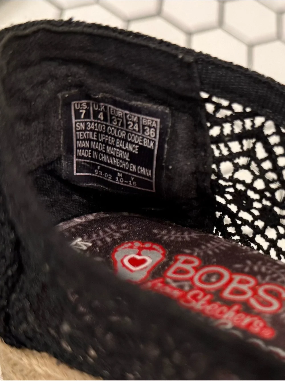 BOBS from Skechers Black Crochet Espadrilles